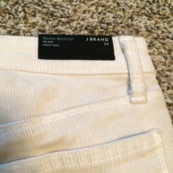 J Brand "Selena Bootcut" white corduroy pants - Picture 7 of 7